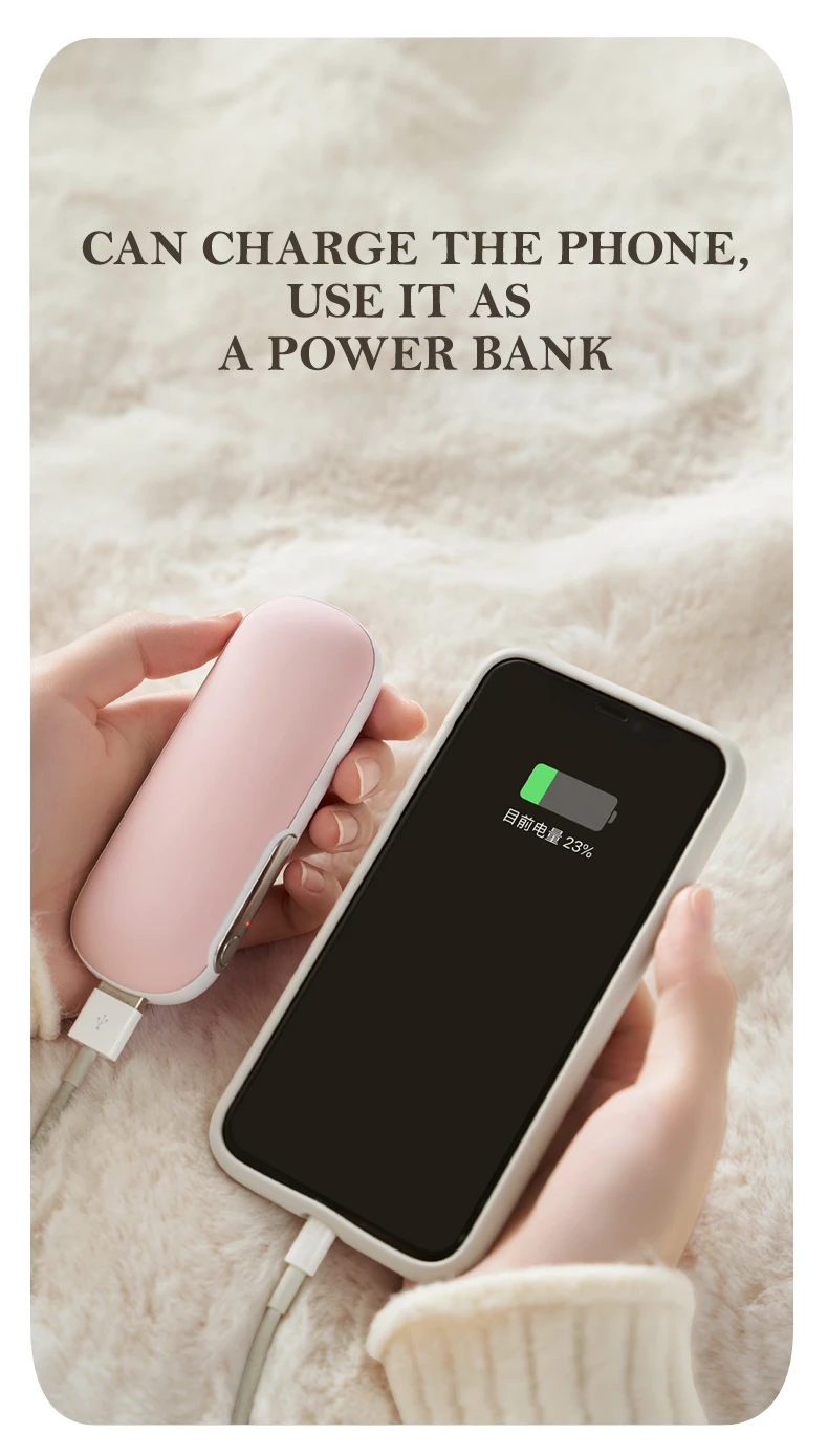 USB Charging Hand Warmer Heater with charger